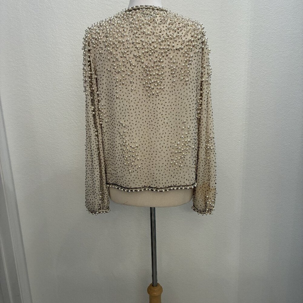 Jack Bryan jacket with exquisite pearl trim.